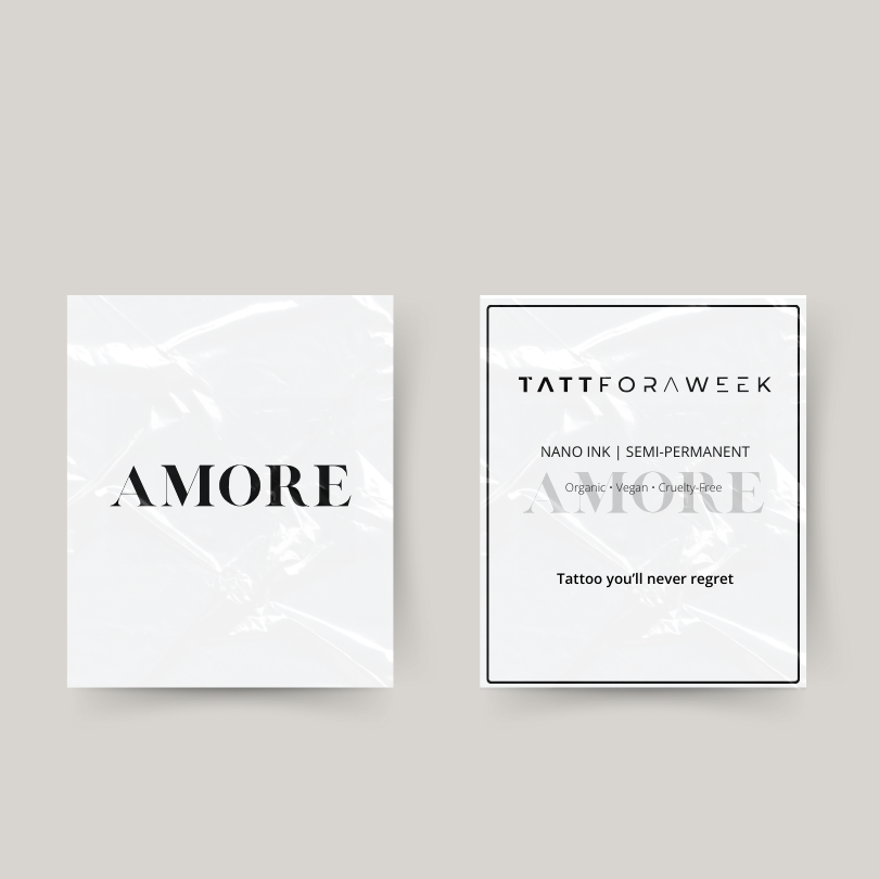 Tijdelijke tattoo amore