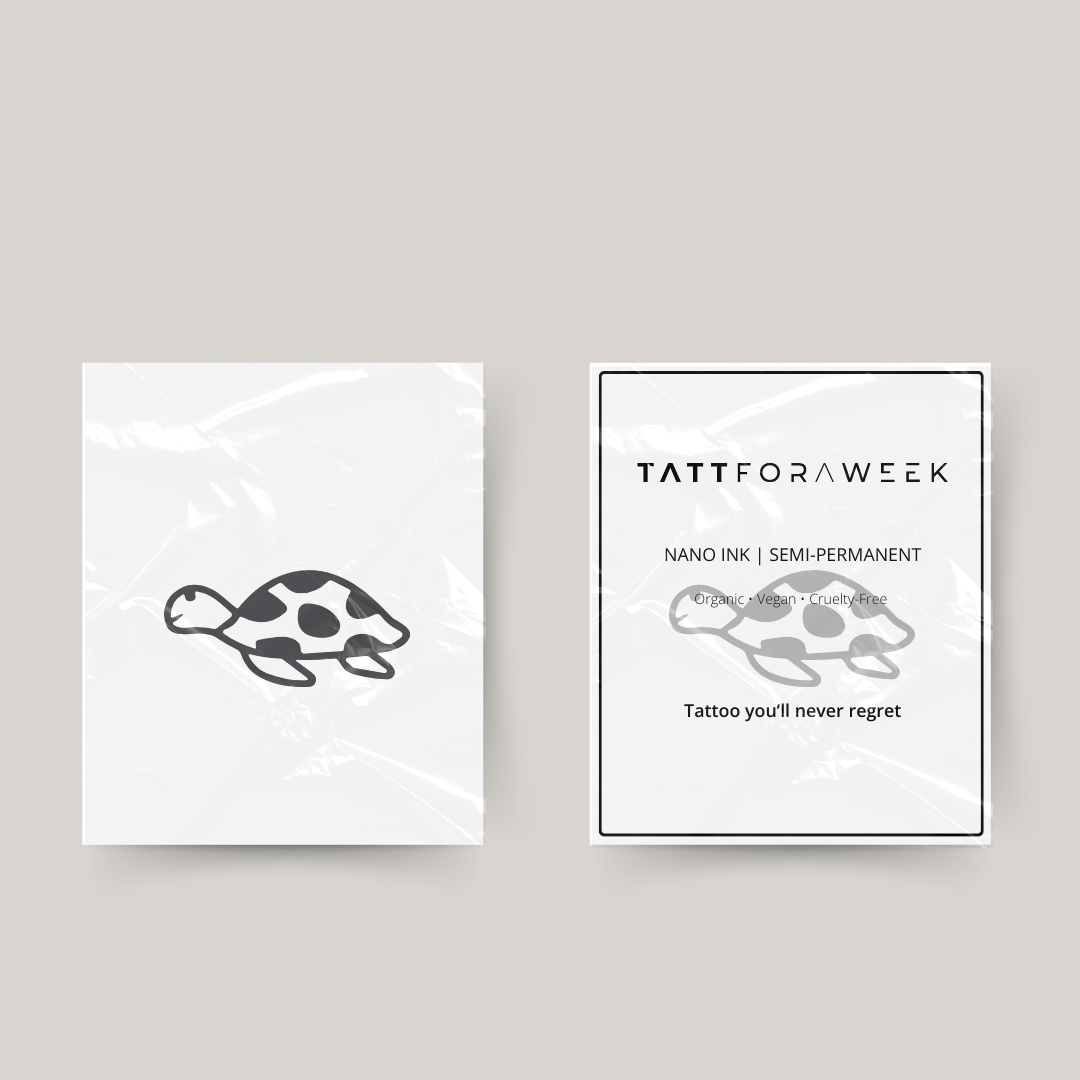 Midlertidig tatovering skildpadde