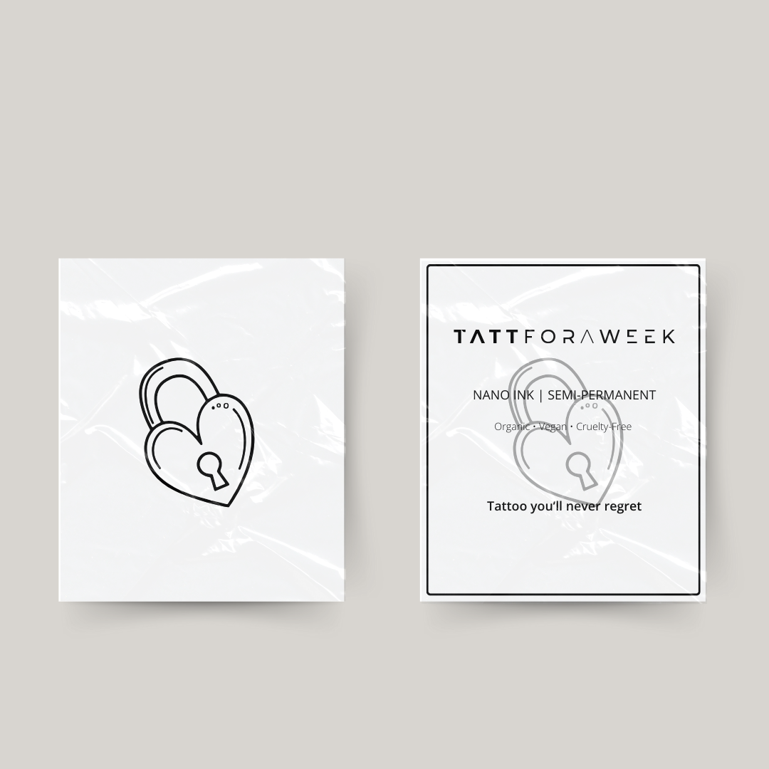 Midlertidig tatovering lås kærlighed