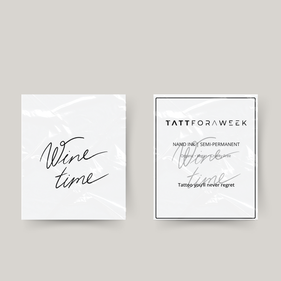 Midlertidig tatovering vin tid