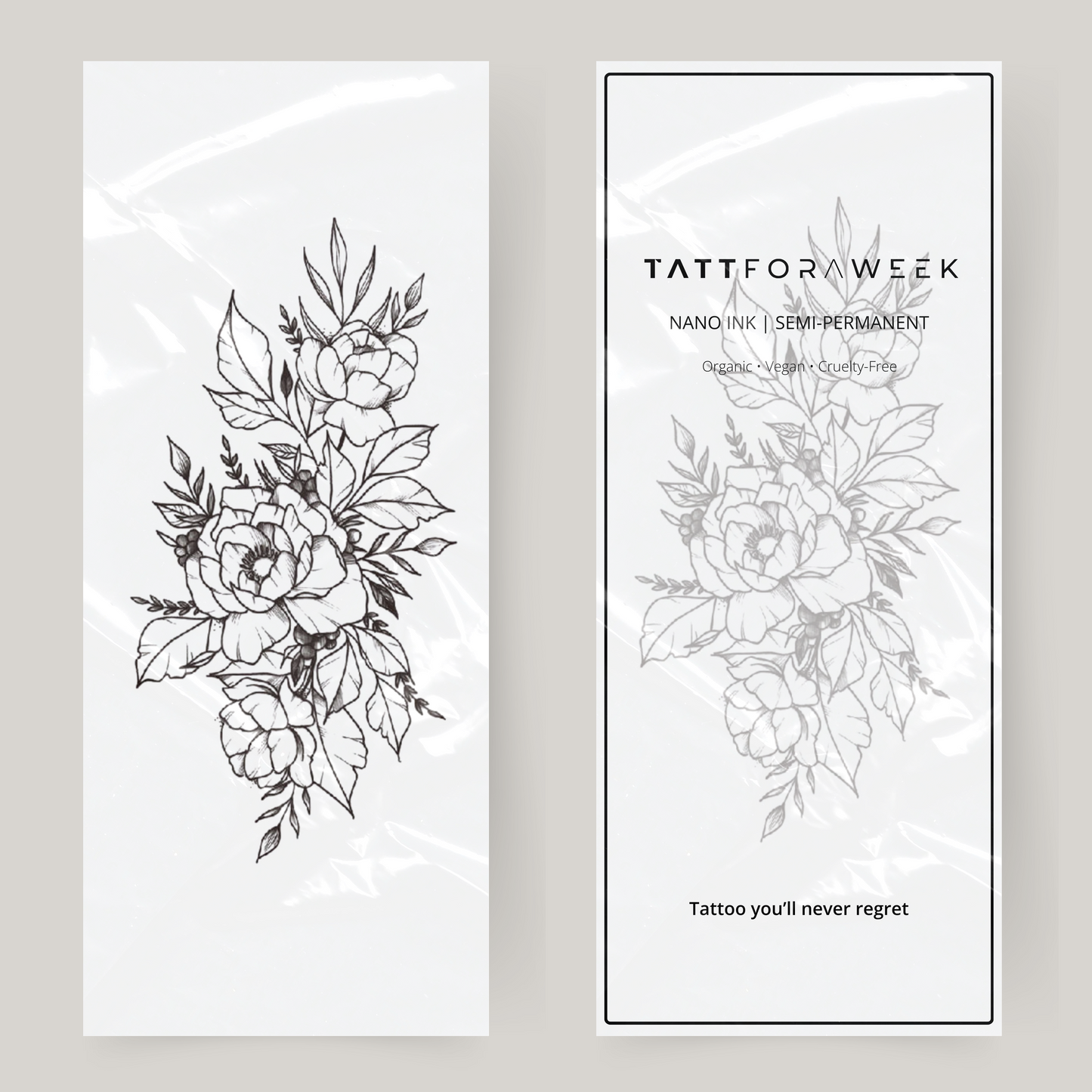 Stor falsk tatovering rosenbusk