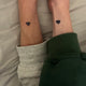 Midlertidig tatovering sort hjerte