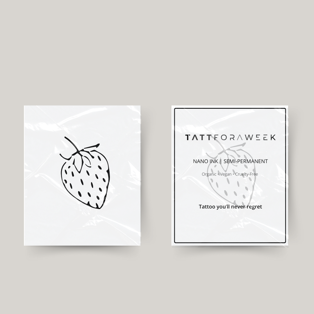Midlertidig tatovering jordbær