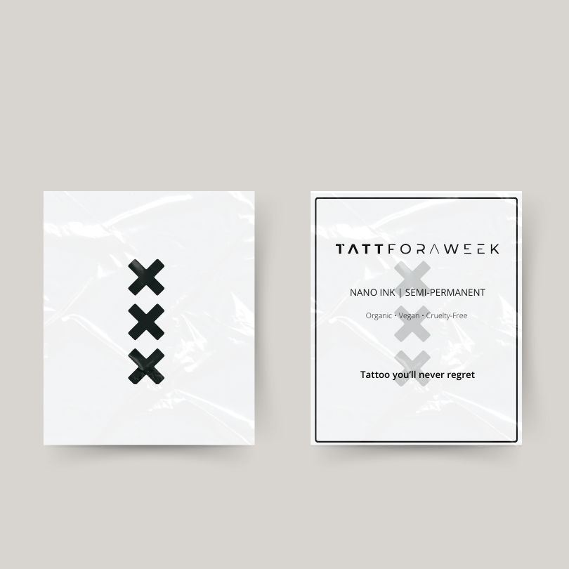 Tijdelijke tattoo amsterdamse kruizen