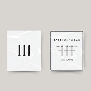 Midlertidig tatovering engletal 111
