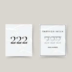 Midlertidig tatovering engletal 222
