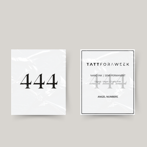 Midlertidig tatovering engletal 444