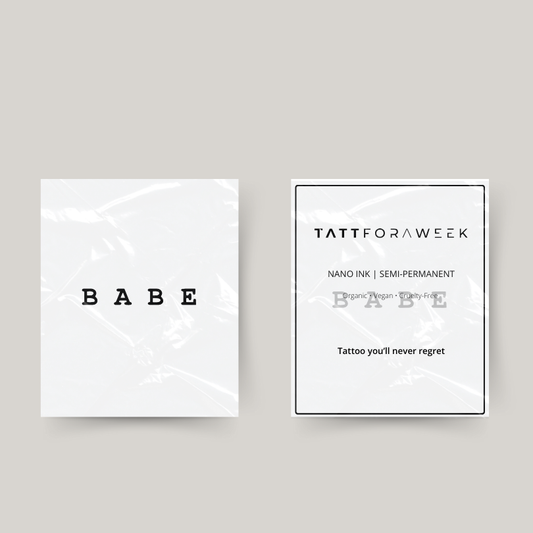 Midlertidig tatovering babe