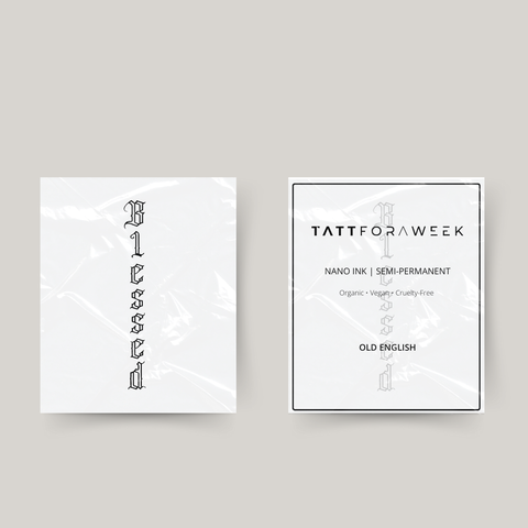 Midlertidig tatovering blessed 1