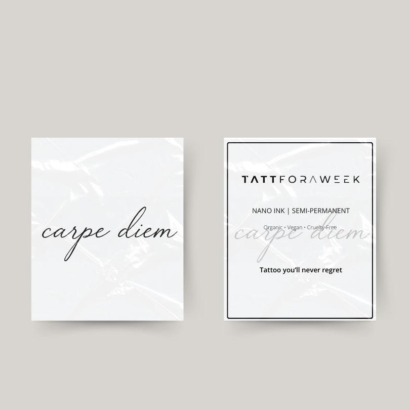 Midlertidig tatovering carpe diem