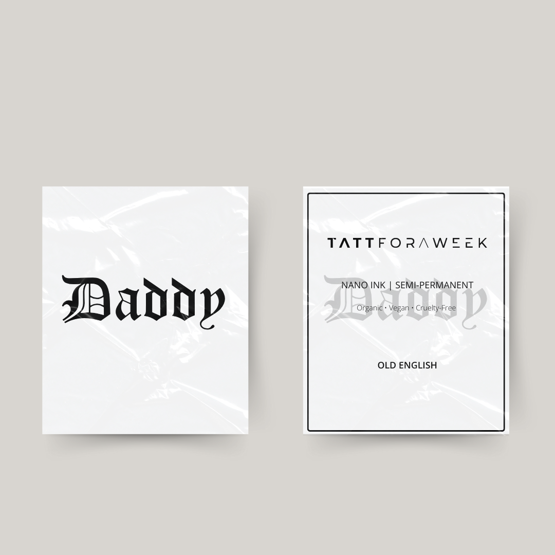 Tijdelijke tattoo daddy