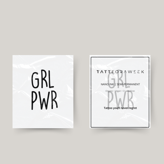 Midlertidig tatovering girlpower