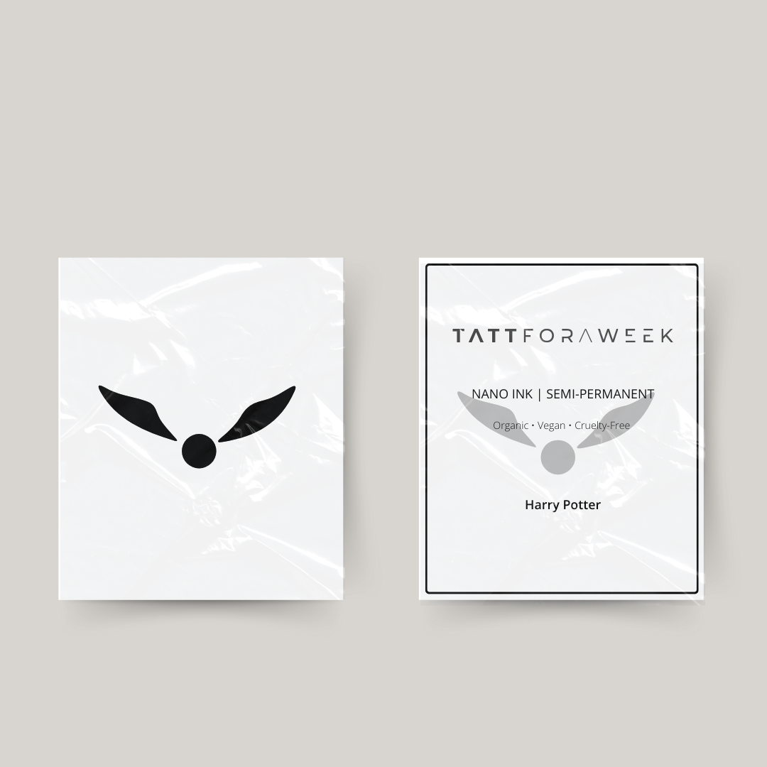 Midlertidig tatovering gyldent snit Harry Potter