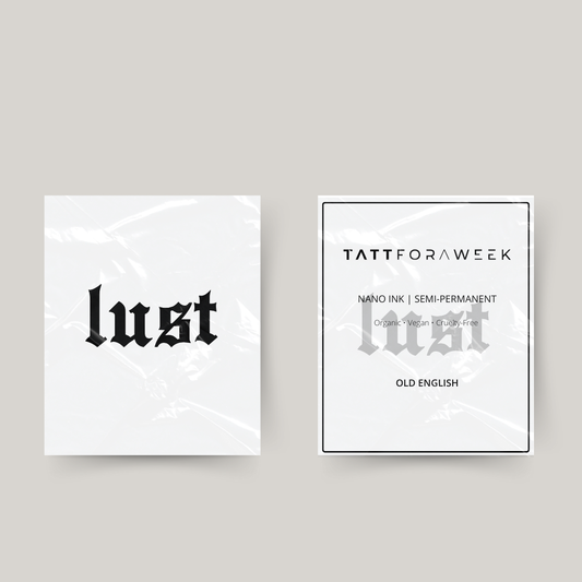 Tijdelijke tattoo lust