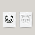 Midlertidig tatovering panda ansigt