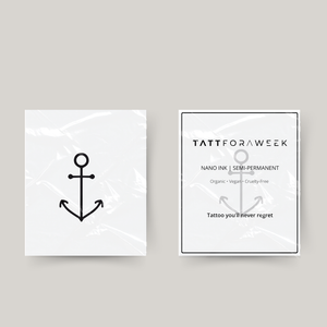 Midlertidig tatovering elegant anker