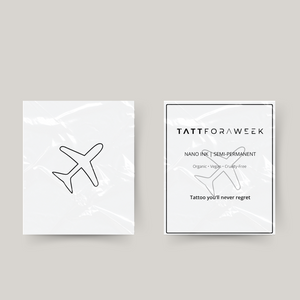 Midlertidig tatovering flyvemaskine