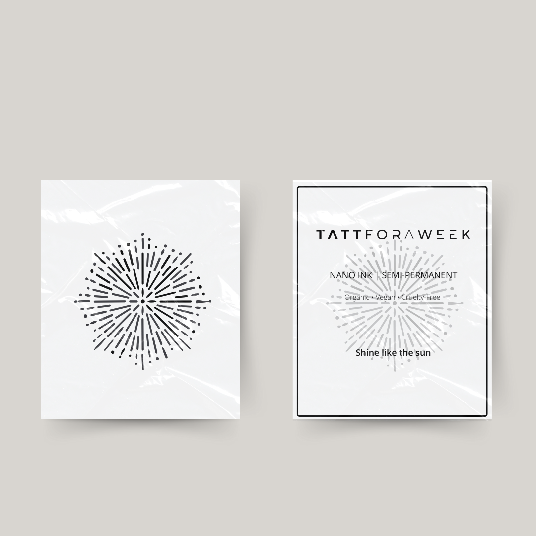 Tijdelijke tattoo zon VI