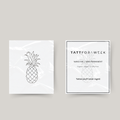 Midlertidig ananas-tatovering