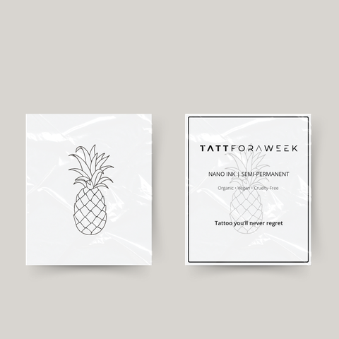 Midlertidig ananas-tatovering