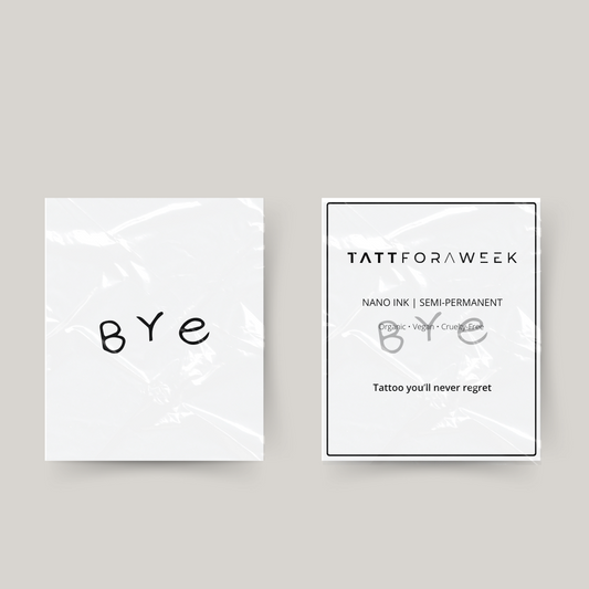 Midlertidig tatovering farvel