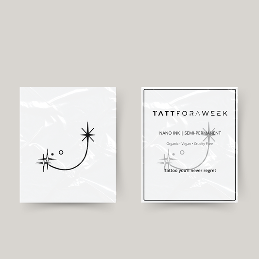 Midlertidig tatovering Stenbukken stjerner