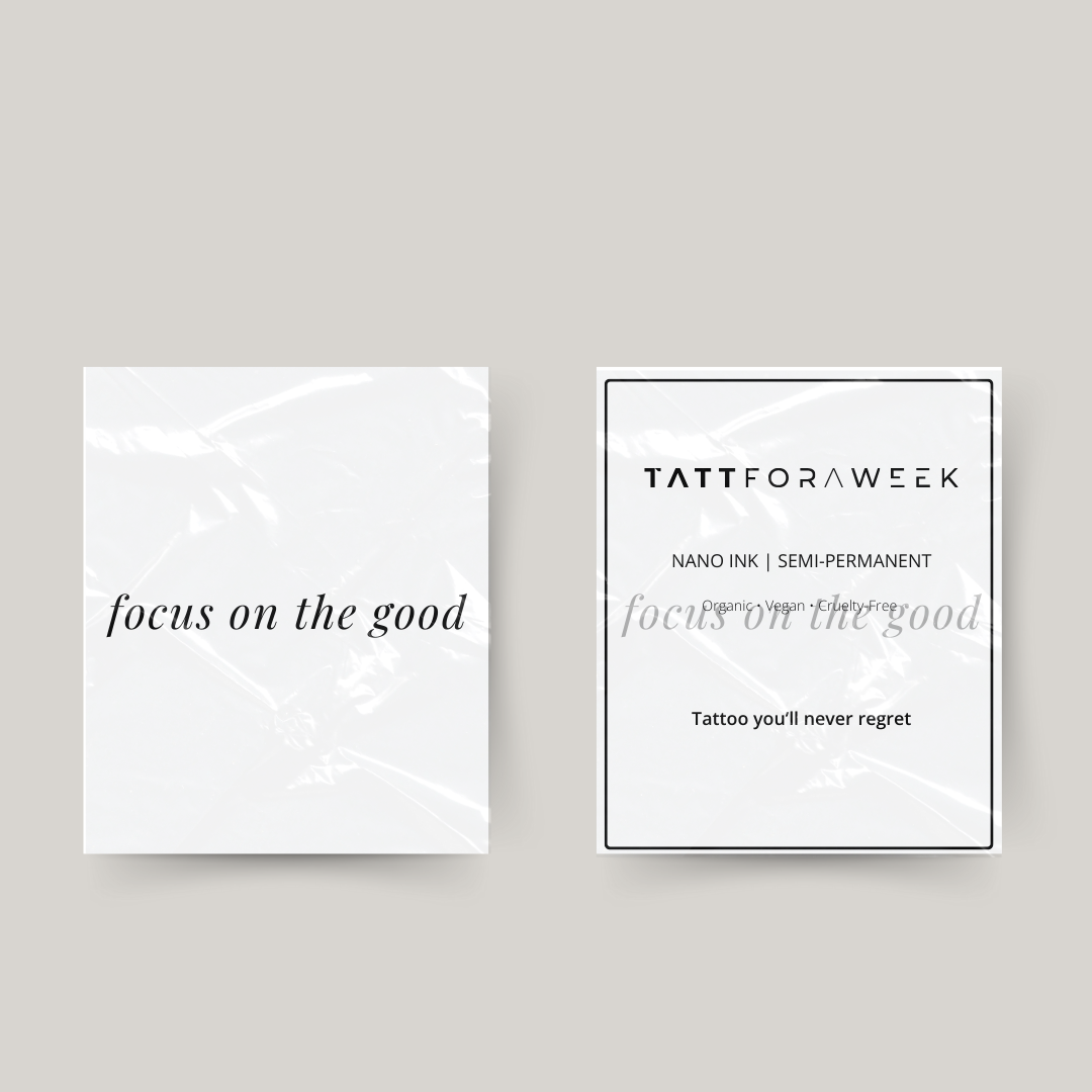 Midlertidig tatovering fokus på det gode