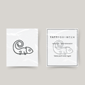 Midlertidig tatovering gekko
