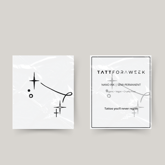 Midlertidige tatovering gemini stjerner