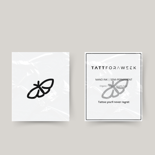 Midlertidig tatovering lille flyvende sommerfugl