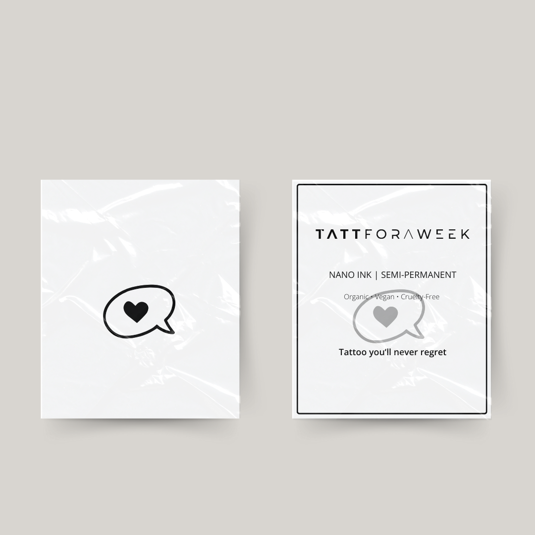 Midlertidig tatovering kærlighed besked