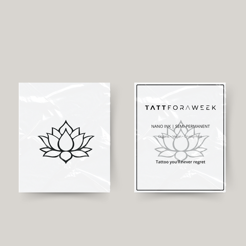 Midlertidig tatovering lotus
