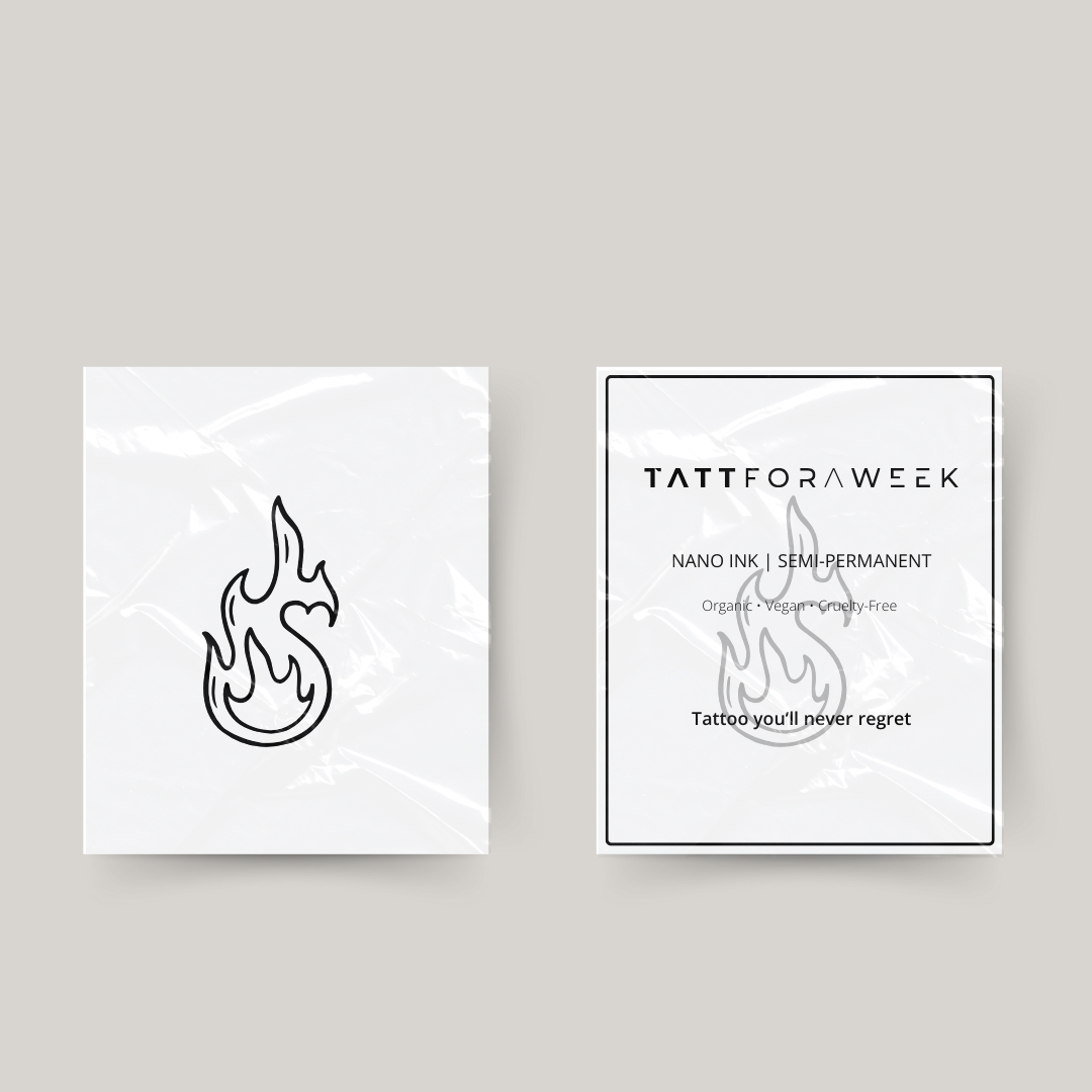 Midlertidig tatovering dejlig ild