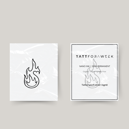 Midlertidig tatovering dejlig ild