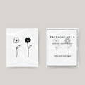 Midlertidig matchende tatovering blomster