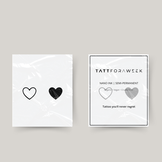 Midlertidig matchende tatoveringshjerter