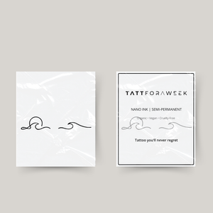 Midlertidig tatovering havet