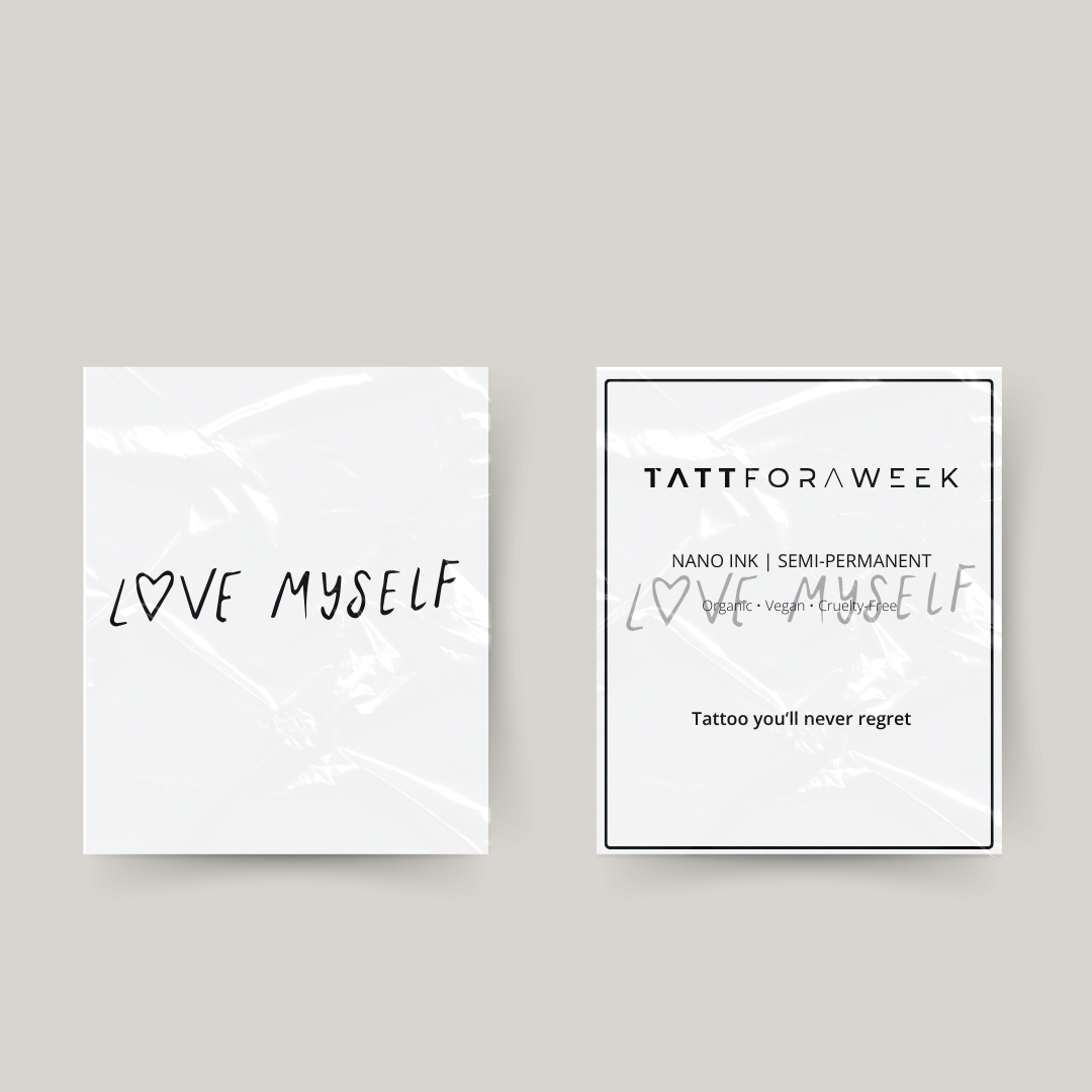 Midlertidig tatovering elsk mig selv