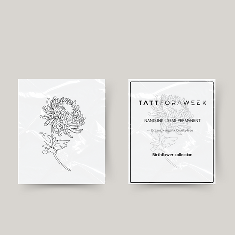 Midlertidig tatovering fødselsblomst november