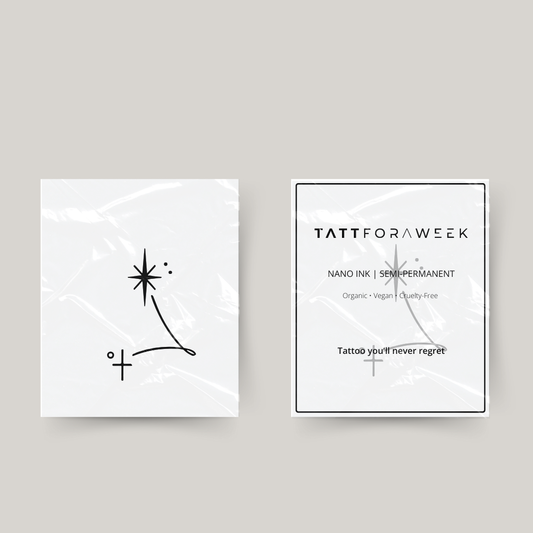 Midlertidig tatovering fisker stjerner