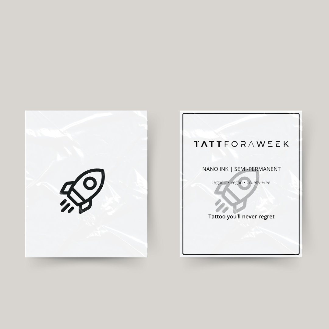 Midlertidig tatovering raket