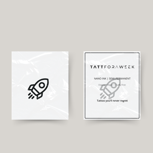 Midlertidig tatovering raket