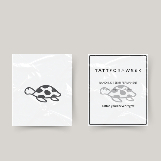 Midlertidig tatovering skildpadde