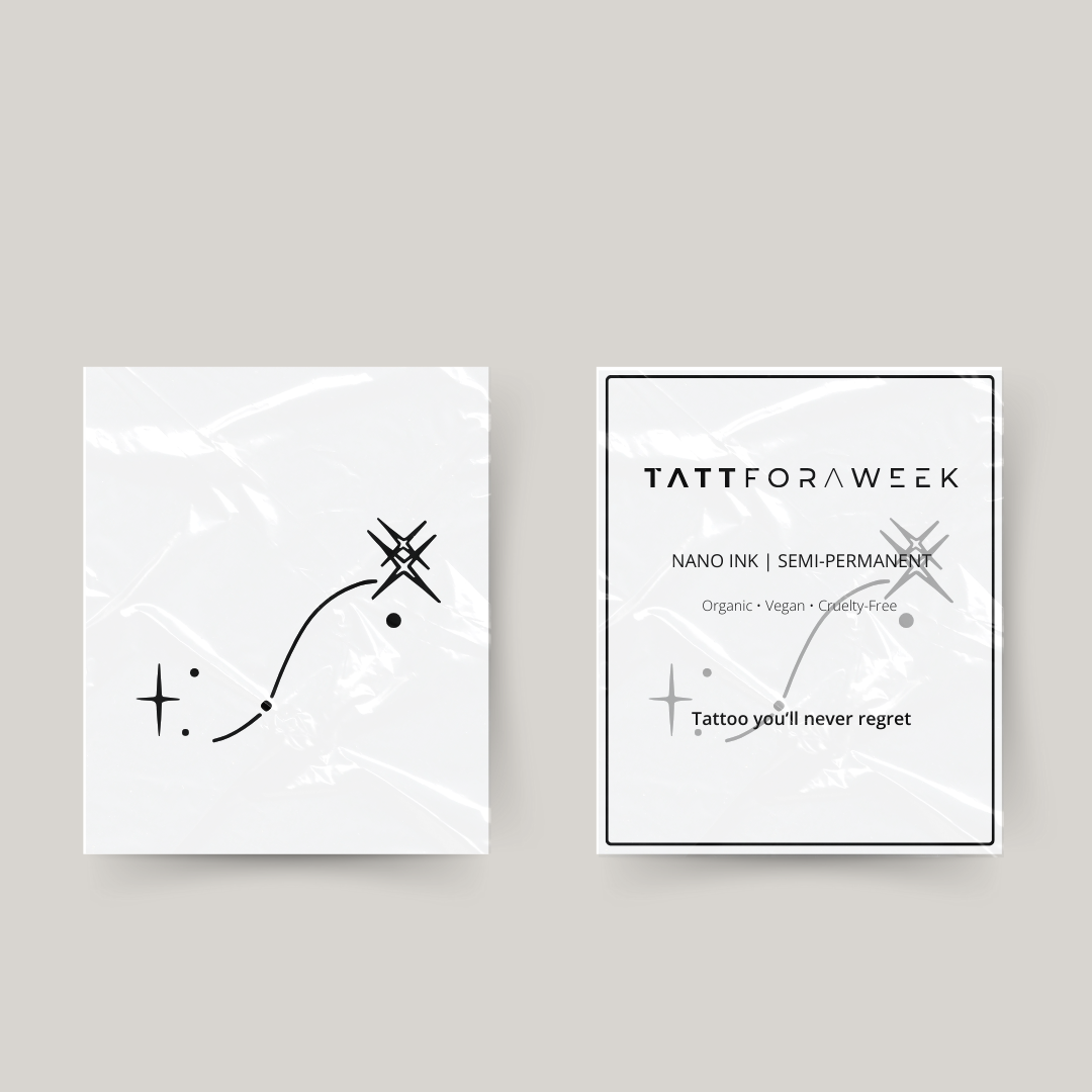 Midlertidig tatovering skorpion stjerner