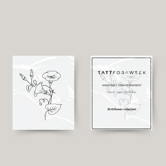 Midlertidig tatovering fødselsblomst september