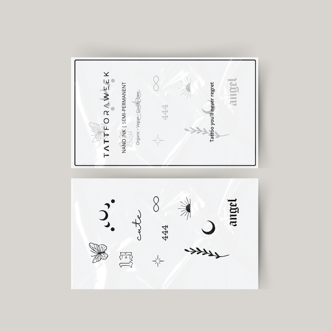Midlertidig tatoveringspakke engel