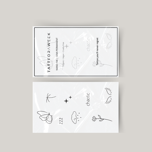 Midlertidig tatoveringspakke kaotisk