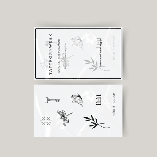 Midlertidig tatoveringspakke gør det muligt