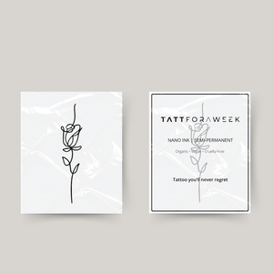 Midlertidig tatovering yndefuld rose