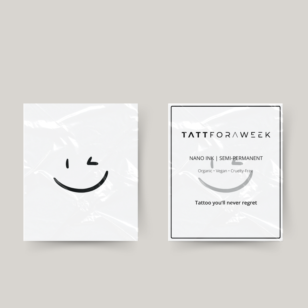 Midlertidig tatovering smiley blink